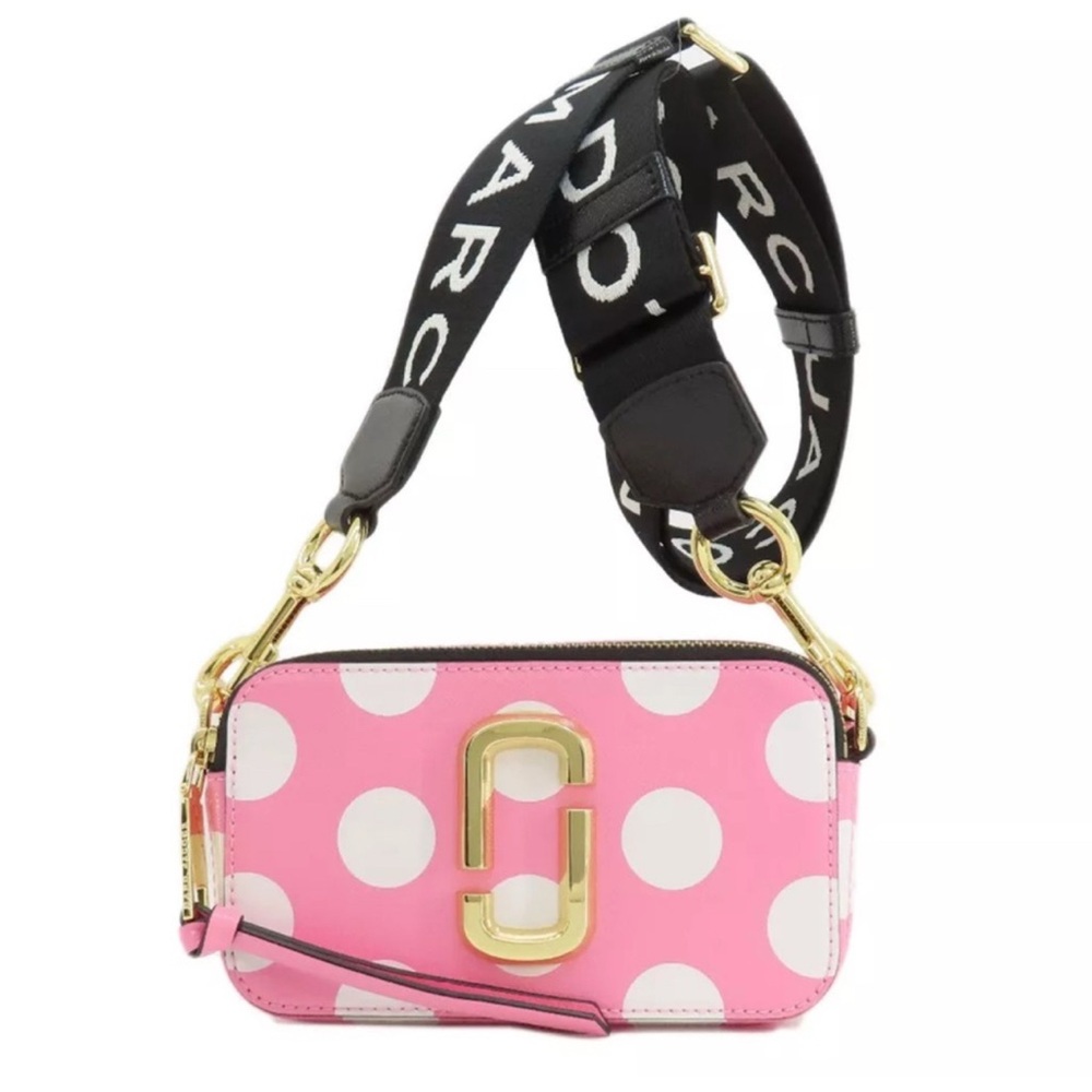 Marc Jacobs Pink Polka Dot Snapshot Bag